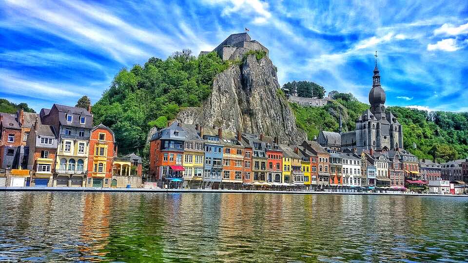 Notre Dame de Dinant and the Citadel above the Meuse